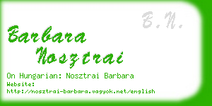 barbara nosztrai business card